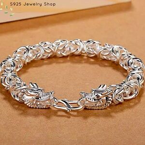 STERLING SILVER DRAGON BRACELET